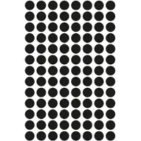 Avery 3009 Ronde Etiket 8mm Zwart - 4160 Etiketten