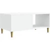 vidaXL Salontafel Wit 90 x 50 x 40 cm Bewerkt hout