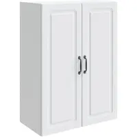 vidaXL Wandkast 66 x 34,5 x 90 cm Bewerkt hout Wit