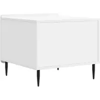vidaXL Salontafel met lade Wit 49 x 50 x 42 cm Bewerkt hout