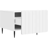 vidaXL Salontafel met lade Wit 49 x 50 x 42 cm Bewerkt hout
