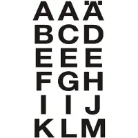 Herma Letteretiketten 4135 Zwart 20 x 20 mm 2 Vellen à 18 Etiketten
