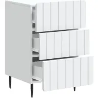 vidaXL Nachtkastje met lade Wit 43x 41 x 68 cm Bewerkt hout