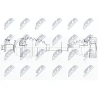 NTY NPW-WW-257 Aandrijfas