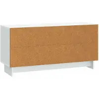 vidaXL TV Kast 102 x 34,5 x 50 cm Wit Bewerkt hout