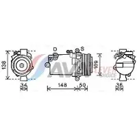 Ava Cooling BWAK408 Aircopomp