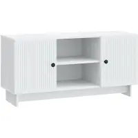 vidaXL TV Kast 102 x 34,5 x 50 cm Wit Bewerkt hout