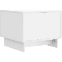 vidaXL Salontafel met lade Wit 49 x 50 x 40 cm Bewerkt hout