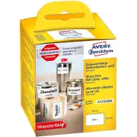 Avery A1933086 Etiketten (rol) 159 x 104 mm Folie Wit 1 stuk(s) Permanent hechtend Universele etiketten