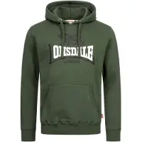 Lonsdale Sweatshirt 'Thurning' kaki / donkergroen / zwart / wit