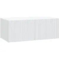 vidaXL Wandmontage TV-kast Wit 78,5 x 41 x 30 cm Bewerkt hout