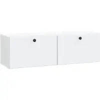 vidaXL Wandmontage TV-kast 98 x 31 x 30 cm Wit Bewerkt hout