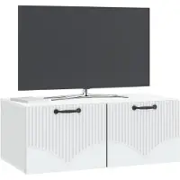 vidaXL Wandmontage TV-kast Wit 78,5 x 41 x 30 cm Bewerkt hout
