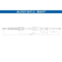 Ate 24.3727-3417.2 Handremkabel