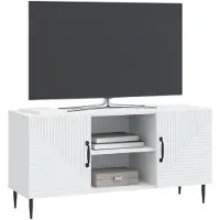 vidaXL TV Kast Wit 102 x 34,5 x 50 cm Bewerkt hout