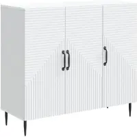 vidaXL Dressoir Wit 89 x 34,5 x 80 cm Bewerkt hout