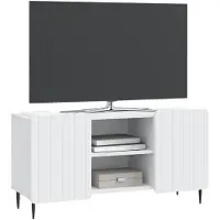 vidaXL TV Kast Wit 102 x 34,5 x 52 cm Bewerkt hout