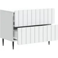 vidaXL Nachtkastje met lade Wit 62 x 34,5 x 49,5 cm Bewerkt hout