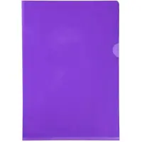 Exacompta 10x Pak van 10 L mappen - gladde en stevige PVC 13/100e - A4 - Purper - 660505E