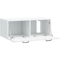 vidaXL Wandmontage TV-kast Wit 78,5 x 41 x 30 cm Bewerkt hout