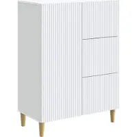vidaXL Dressoir Wit 66 x 34,5 x 90 cm Bewerkt hout