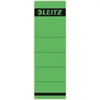 Leitz Rugetiket Leitz breed/kort 62x192mm zelfklevend groen | 10 stuks