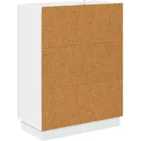 vidaXL Ladekast Wit 66 x 34,5 x 87 cm Bewerkt hout