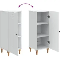 vidaXL Dressoir Wit 33 x 34,5 x 90 cm Bewerkt hout