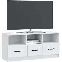 vidaXL TV Kast met lade Wit 102 x 34,5 x 47 cm Bewerkt hout