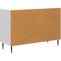 vidaXL - Dressoir - Wit - 89 - x - 34,5 - x - 60 - cm - Bewerkt - hout