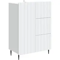 vidaXL Dressoir Wit 66 x 34,5 x 91,5 cm Bewerkt hout
