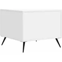 vidaXL Salontafel met lade Wit 49 x 50 x 40 cm Bewerkt hout