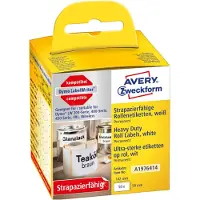 Avery-Zweckform Rol met etiketten Compatibel vervangt DYMO 1976414 59 x 102 mm Folie Wit 50 stuk(s) Permanent hechtend Universele etiketten A1976414