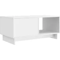 vidaXL Salontafel Wit 90 x 50 x 40 cm Bewerkt hout