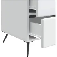vidaXL Nachtkastje met lade Wit 43 x 41 x 66,5 cm Bewerkt hout