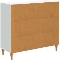 vidaXL Dressoir Wit 89 x 34,5 x 80 cm Bewerkt hout