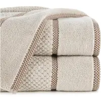 Eurofirany Caleb Badhanddoek 70x140 cm Beige - Zacht Katoen