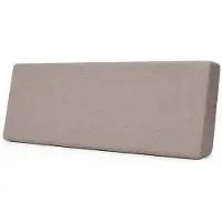 Odol-Plusz Palletkussen Rugkussen 120x40 cm Donker Beige Linnenlook - Paletkussen voor Palletbank - Afneembare Hoes