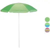 Crivit Prasol met draagbare tas - Meeneem parasol - Strand parasol - Kinder parasol - 140 x 165 - 175 cm - Groen