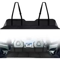 COOAU Achterbankbrug - Auto Matras - Auto Achterbank - Autodekens - Draagbare - 126 x 41cm - voor Reizen en Kamperen - Zwart
