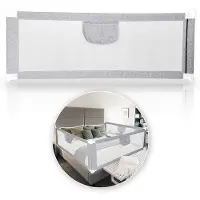 OEM Kinderbedbeveiliging - Verstelbaar - 200 cm - Universeel - met opnamematras - voor de veiligheid van het kinderbed