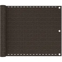vidaXL Balkonscherm 75x300 cm HDPE bruin