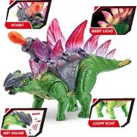 Zuru Stegosaurus Dinosaur Praiser With Lights And Sounds Figure 37x23x11 Cm Veelkleurig One Size / EU Plug 220V Kinderen