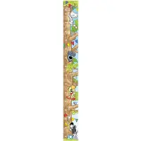 Woezel en pip Groeimeter Muursticker - Dieren - 160x17cm - Multi
