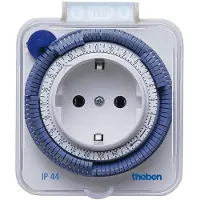 Theben Timer 26 IP44 Analoge Socket Tijdschakelaar - 0260855