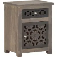 vidaXL Nachtkastje 40x30x50 cm massief mangohout