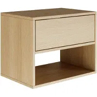 NADUVI Collection Nachtkastje Fermo | mdf bruin 50x40x36 cm nachtkastjes | NADUVI