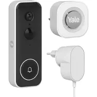 Yale - Slimme Videodeurbel Complete Set - Met Deurbel Gong en Adapter
