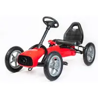 Baby Mix Buggy skelter rood 5-8 jaar - Trapkar met handrem