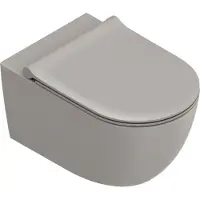 Catalano Sfera Wandcloset 55cm Up-Fix - Mat Tortora (binnenzijde Glans) - Keramiek - Toiletten, Hangtoiletten - 8056214877657
